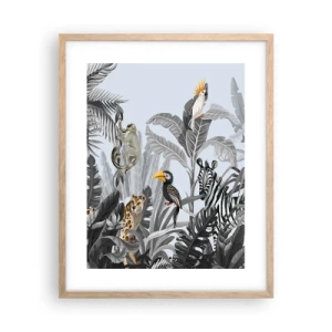 Pôster com moldura de carvalho claro - Conto de fadas africano - 40x50 cm