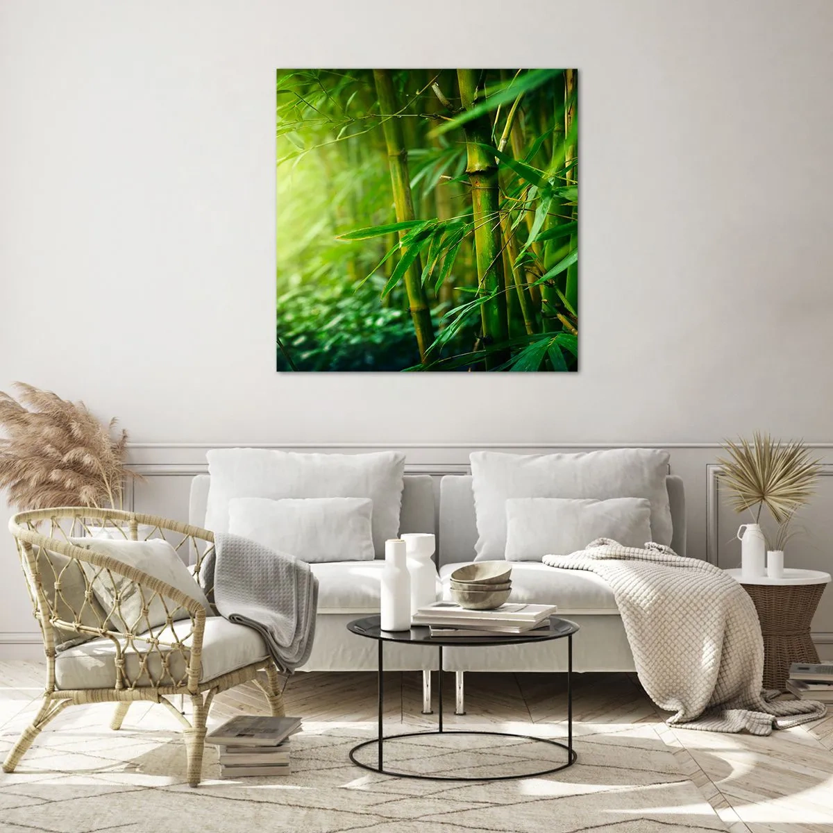 Quadro em vidro - Conheça a vegetação  - 60x60 cm