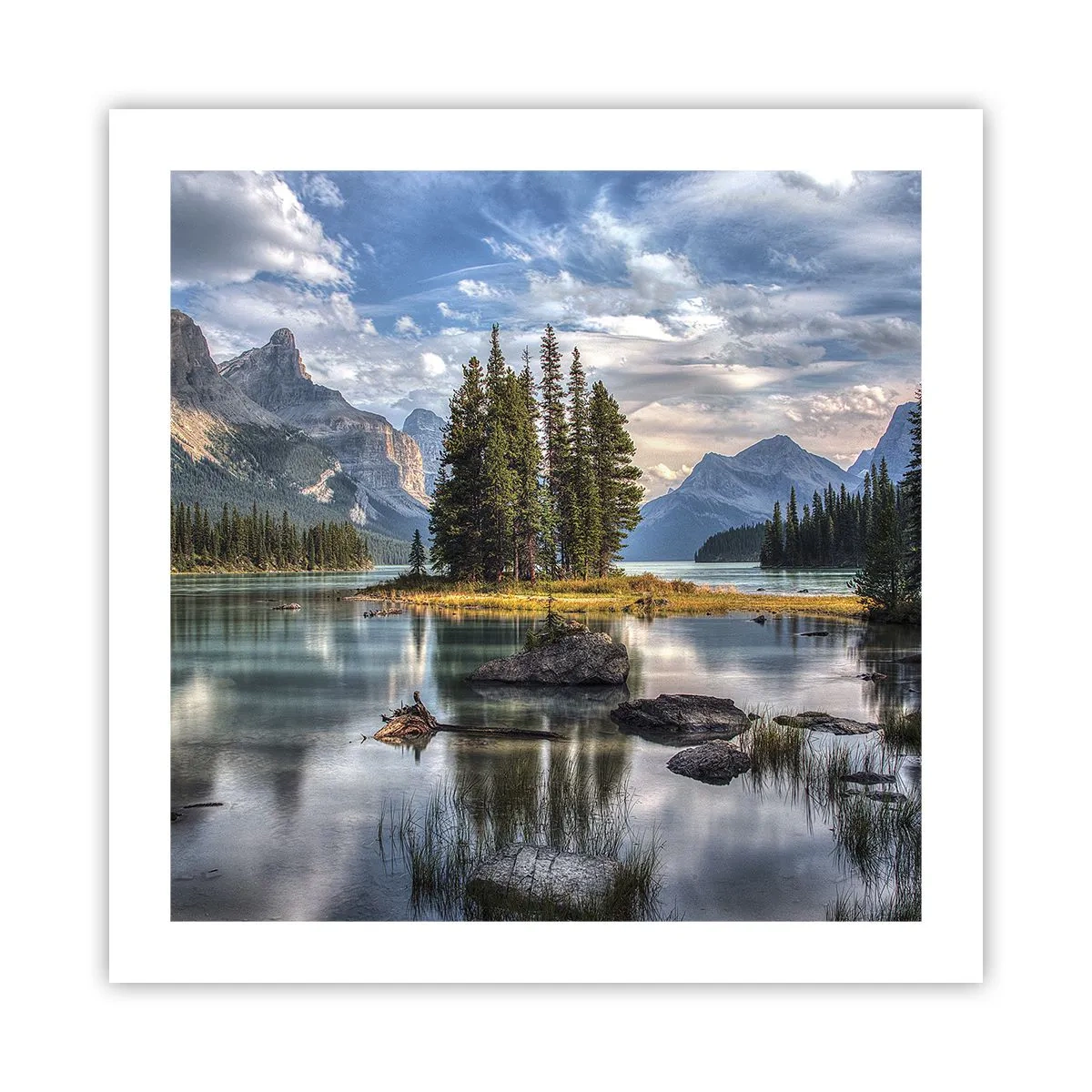 Pôster - Por águas grandes e límpidas… - 50x50 cm