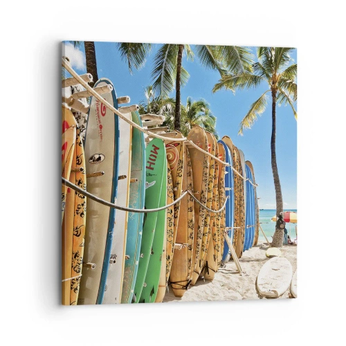 Quadro em tela - Diversão ensolarada - 70x70 cm