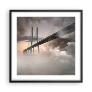 Pôster com moldura preta - No rio que não existe - 50x50 cm