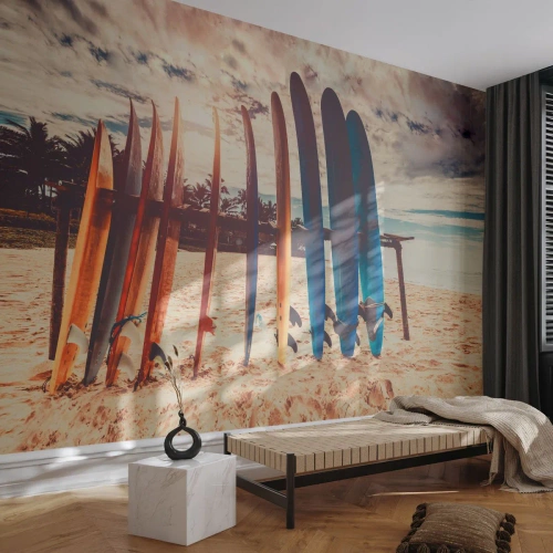 Papel de parede personalizado Premium Canvas - Boa noite, até amanhã - Surfar, Paisagem, Prancha de surfe