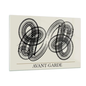 Quadro em vidro - Saiu espontaneamente - 120x80 cm