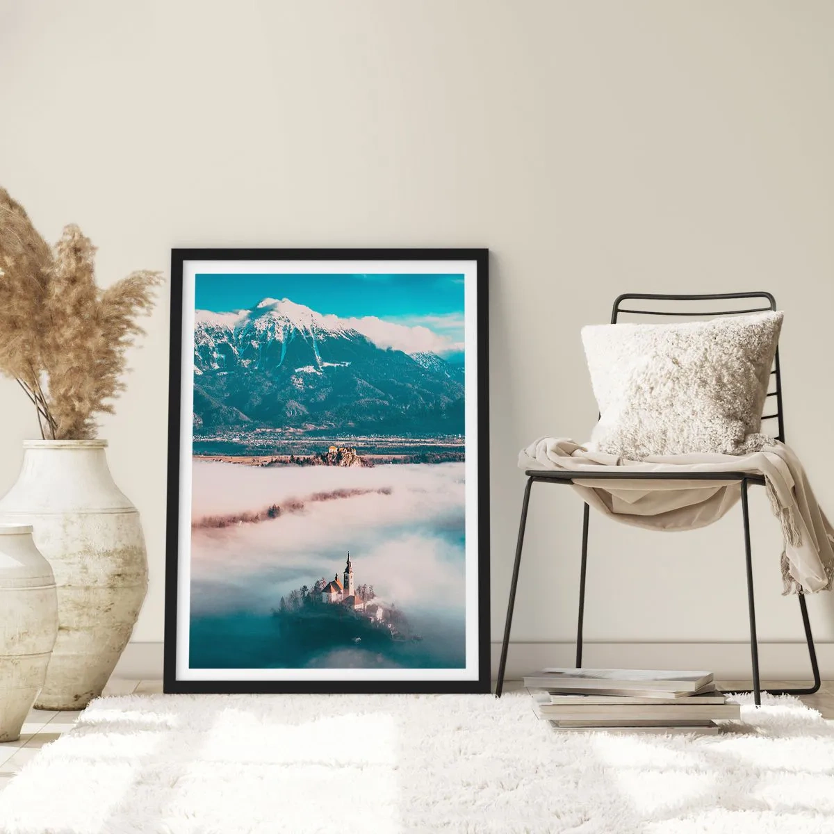 Pôster com moldura preta - O início do conto de fadas - 30x40 cm