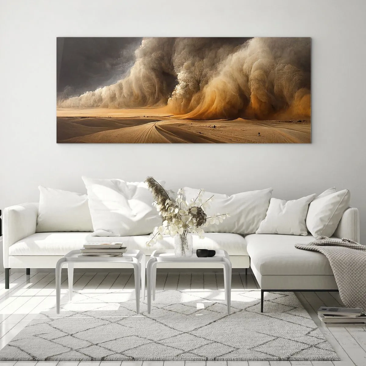Quadro em vidro - A Ira do Deserto - 120x50 cm