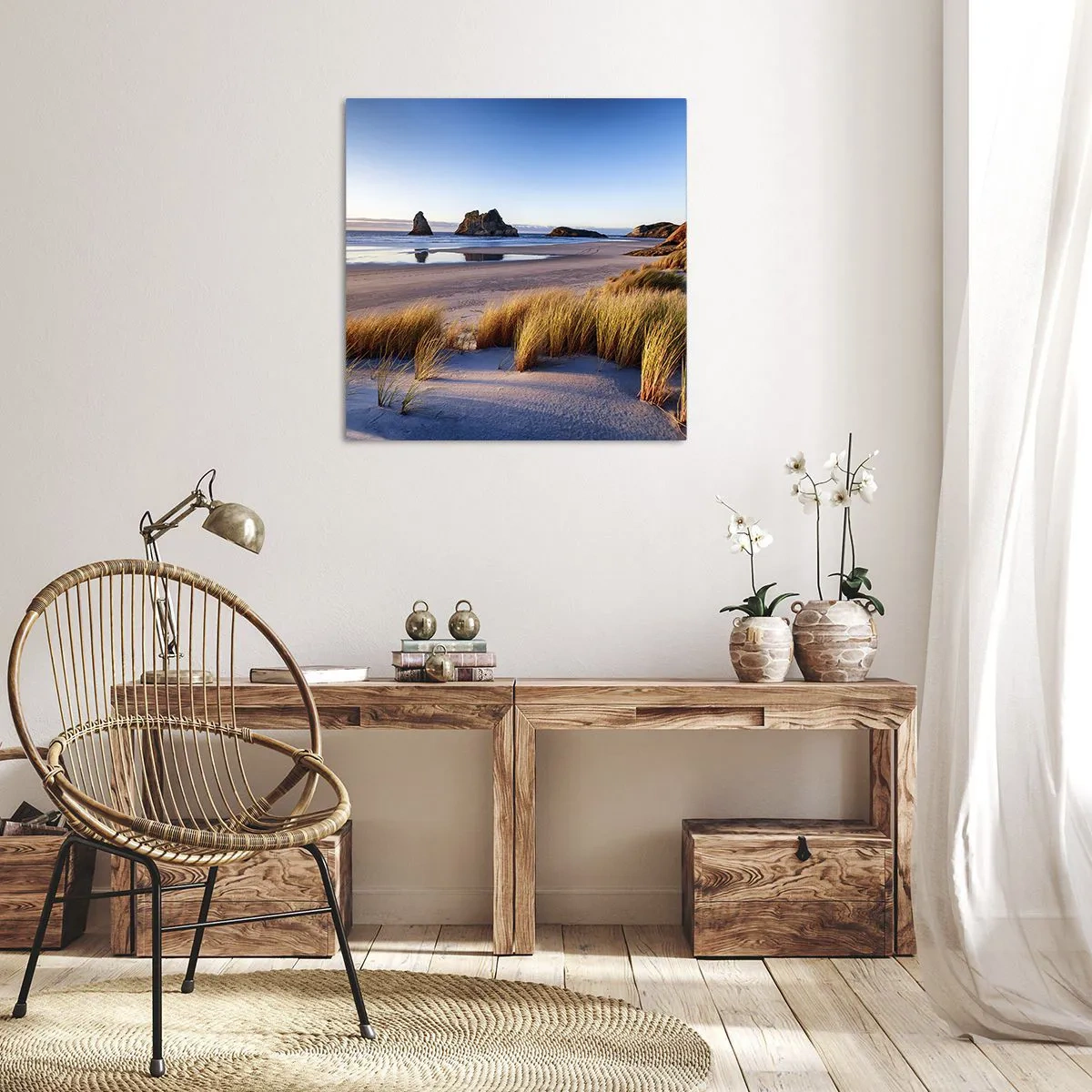 Quadro em tela - Para quem busca a paz - 60x60 cm