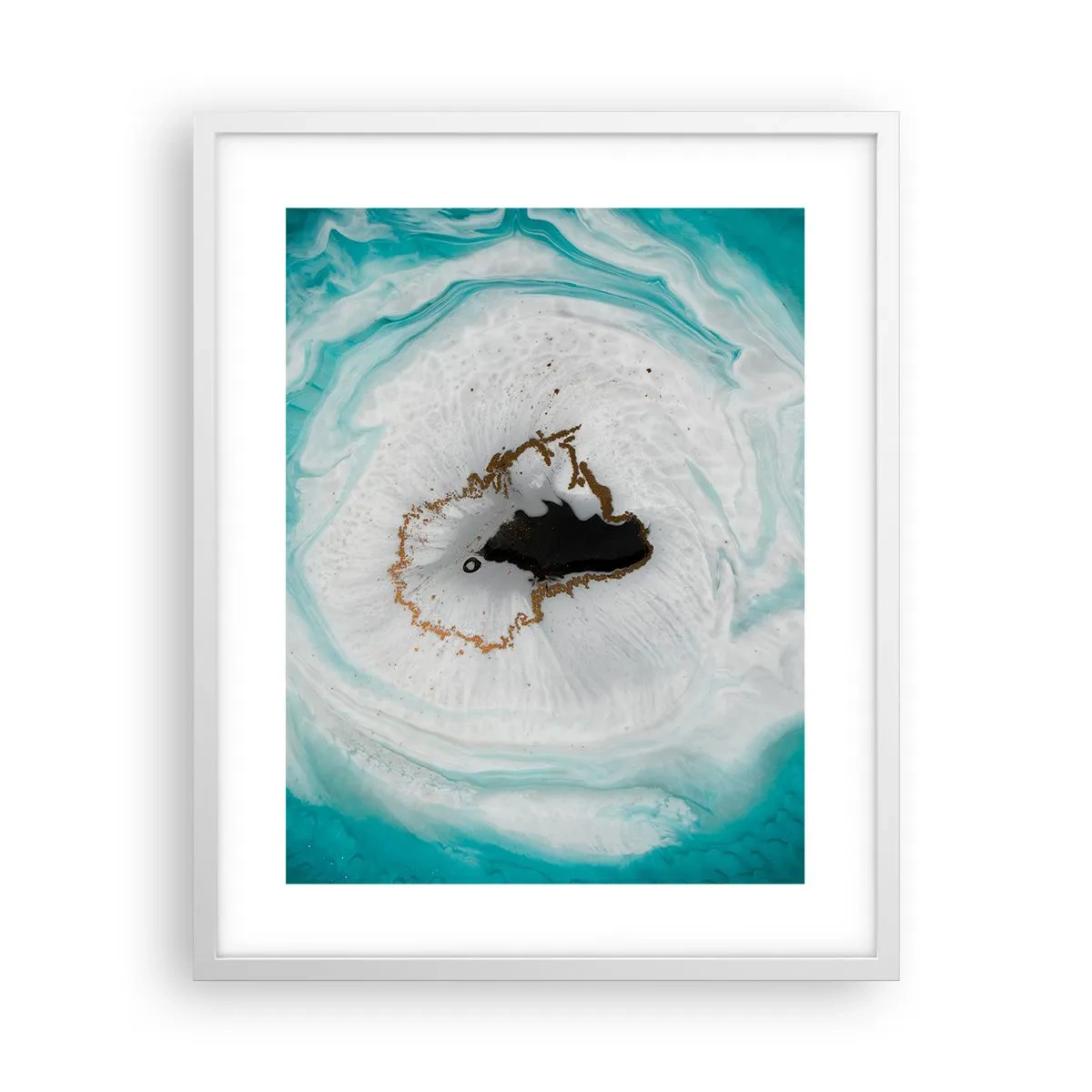 Pôster em moldura branca - Penetrar no interior - 40x50 cm