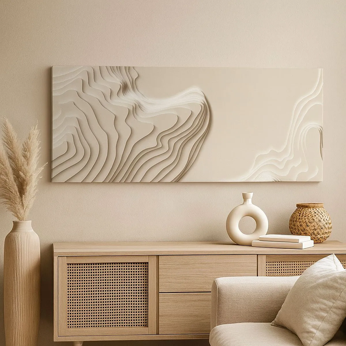 Quadro em tela - Topografia da arte - 100x40 cm