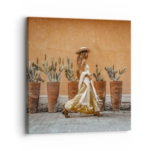 Quadro em tela - Estilo hippie - 30x30 cm