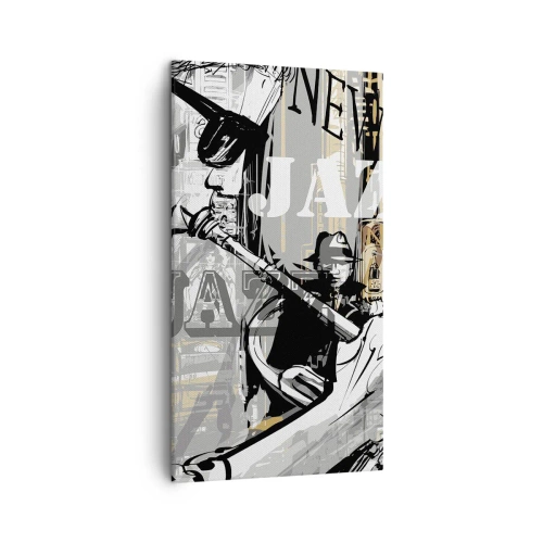 Quadro em tela - Ao ritmo de Nova Iorque - 45x80 cm