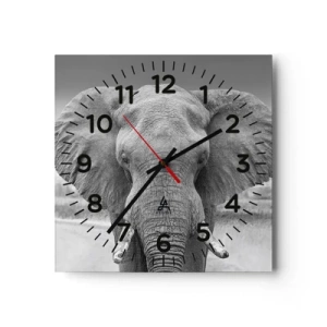 Relógio de parede - Relógio em vidro - Bem-vindo ao meu mundo - 40x40 cm