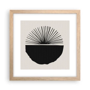 Pôster com moldura de carvalho claro - Uma gama de possibilidades - 30x30 cm