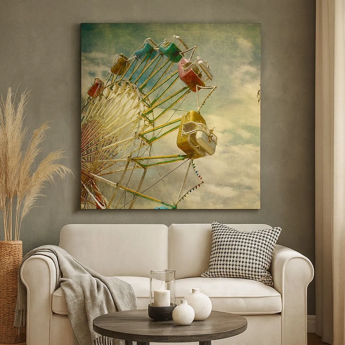 Quadro em tela - Será divertido… - 30x30 cm