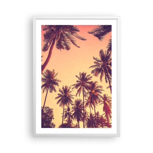 Pôster em moldura branca - Variação tropical - 50x70 cm
