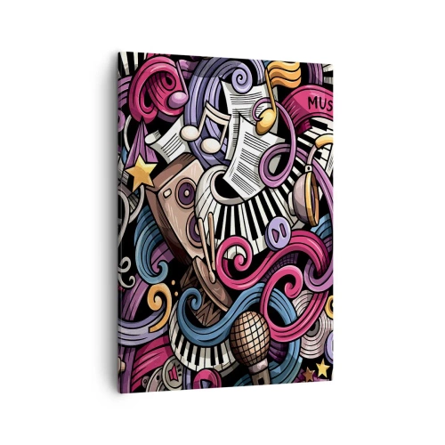 Quadro em tela - Melodia complicada - 50x70 cm