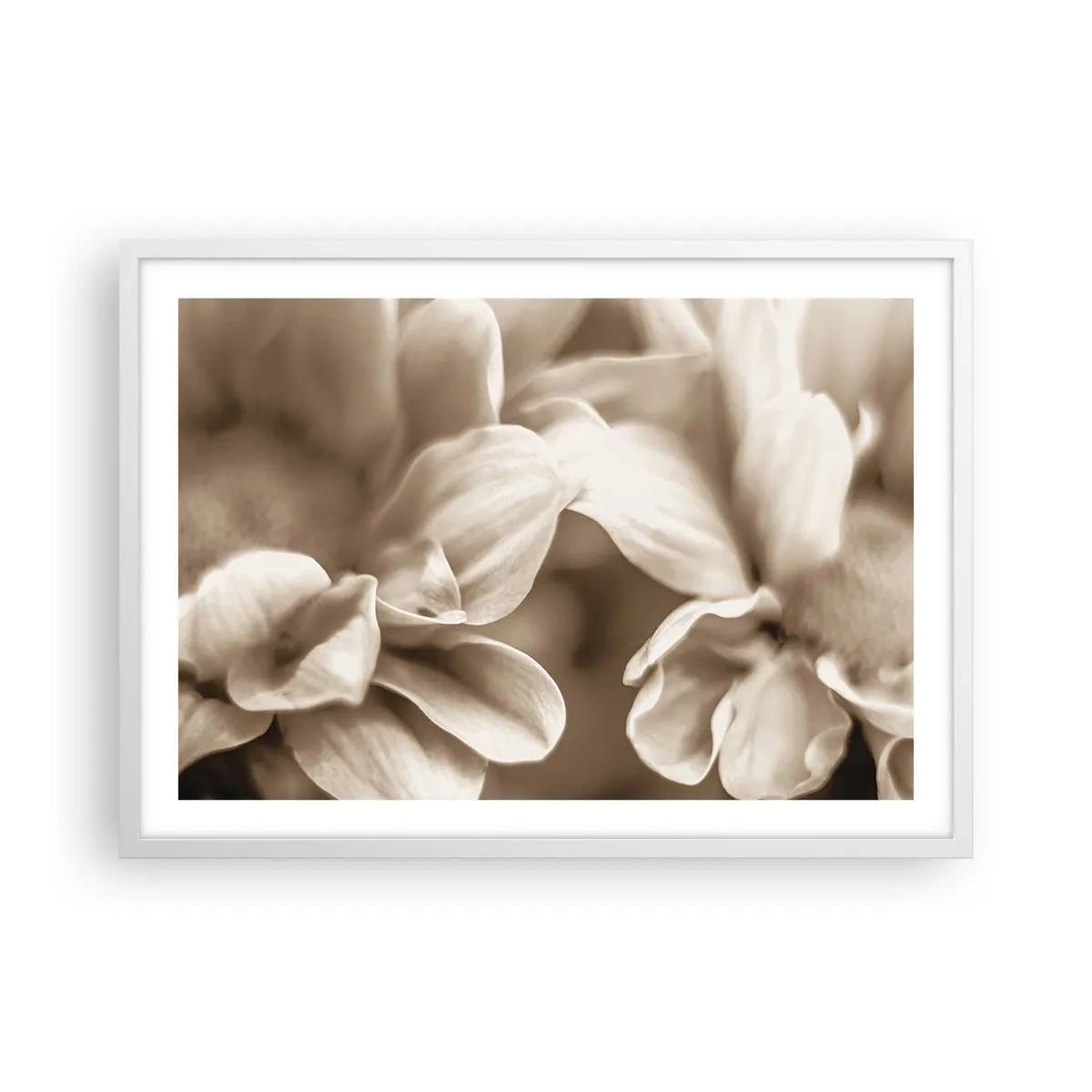 Pôster em moldura branca - Gentil como um sorriso - 70x50 cm