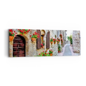 Quadro em tela - Vibrações italianas - 90x30 cm