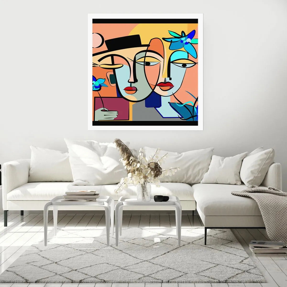 Pôster - O randez vous de Picasso - 60x60 cm