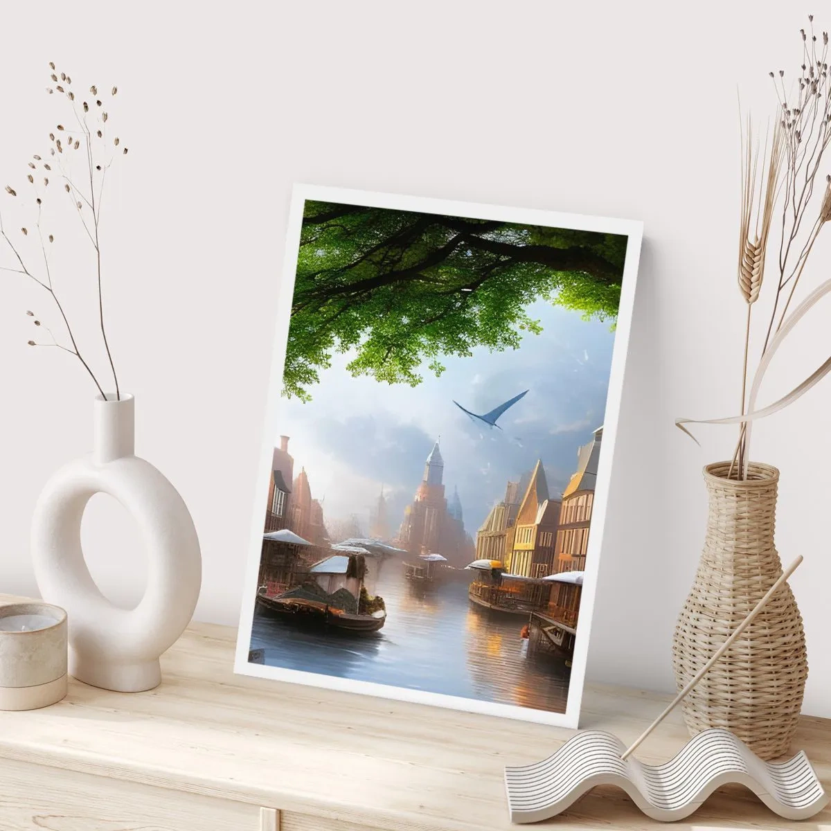Pôster - Paisagem urbana holandesa - 40x50 cm