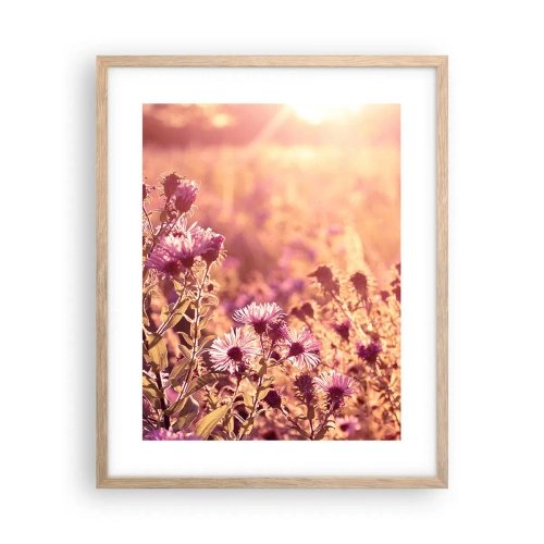 Pôster com moldura de carvalho claro - Antes do verão acabar - 40x50 cm