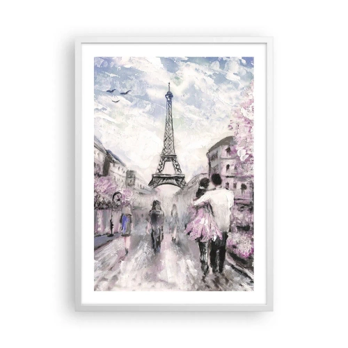 Pôster em moldura branca - Como for se apaixonar, somente em... - 50x70 cm