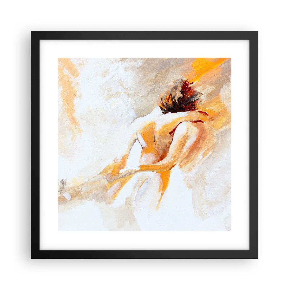 Pôster com moldura preta - No céu da proximidade - 40x40 cm