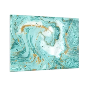 Quadro em vidro - Sob a grande onda do período Edo - 100x70 cm