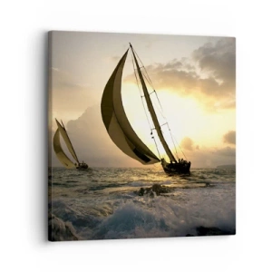 Quadro em tela - Com o vento e contra o vento - 30x30 cm
