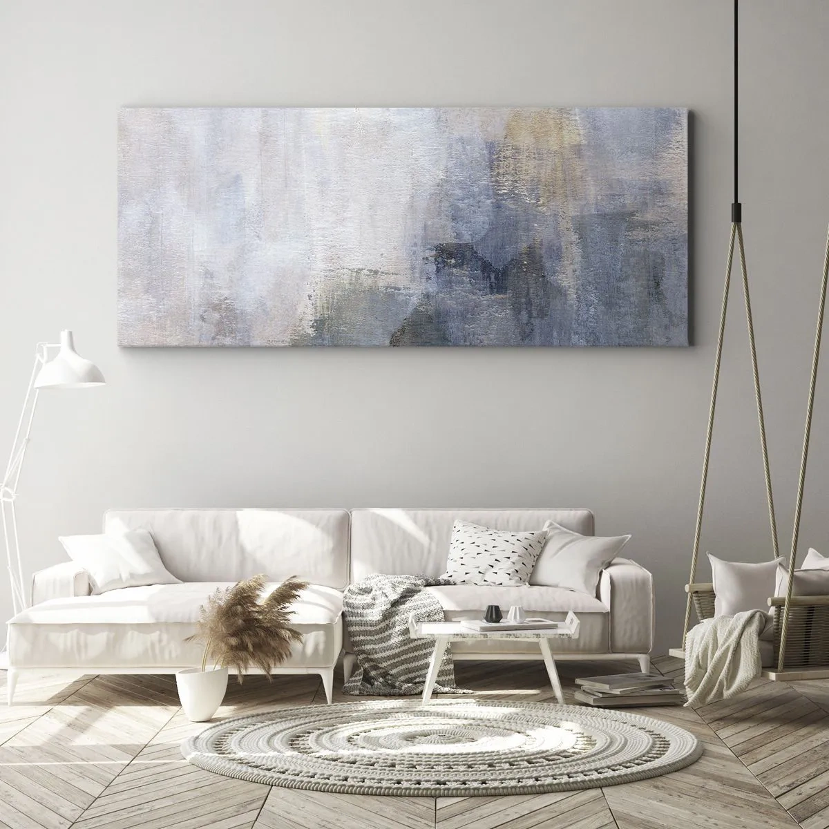 Quadro em tela - Tons e acordes das cores - 100x40 cm