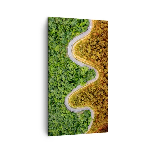 Quadro em tela - Fronteiras e descobertas - 45x80 cm