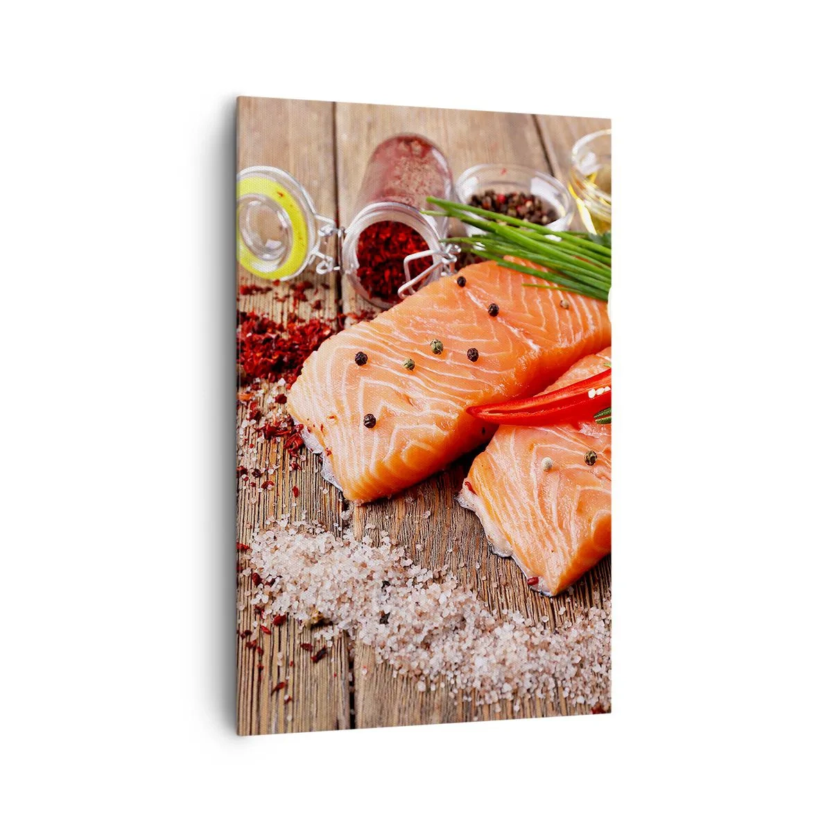 Quadro em tela - Aventura norueguesa na cozinha - 80x120 cm