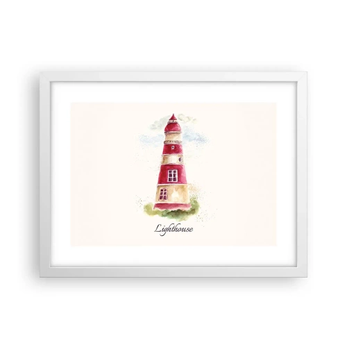 Pôster em moldura branca - Sempre há clima - 40x30 cm