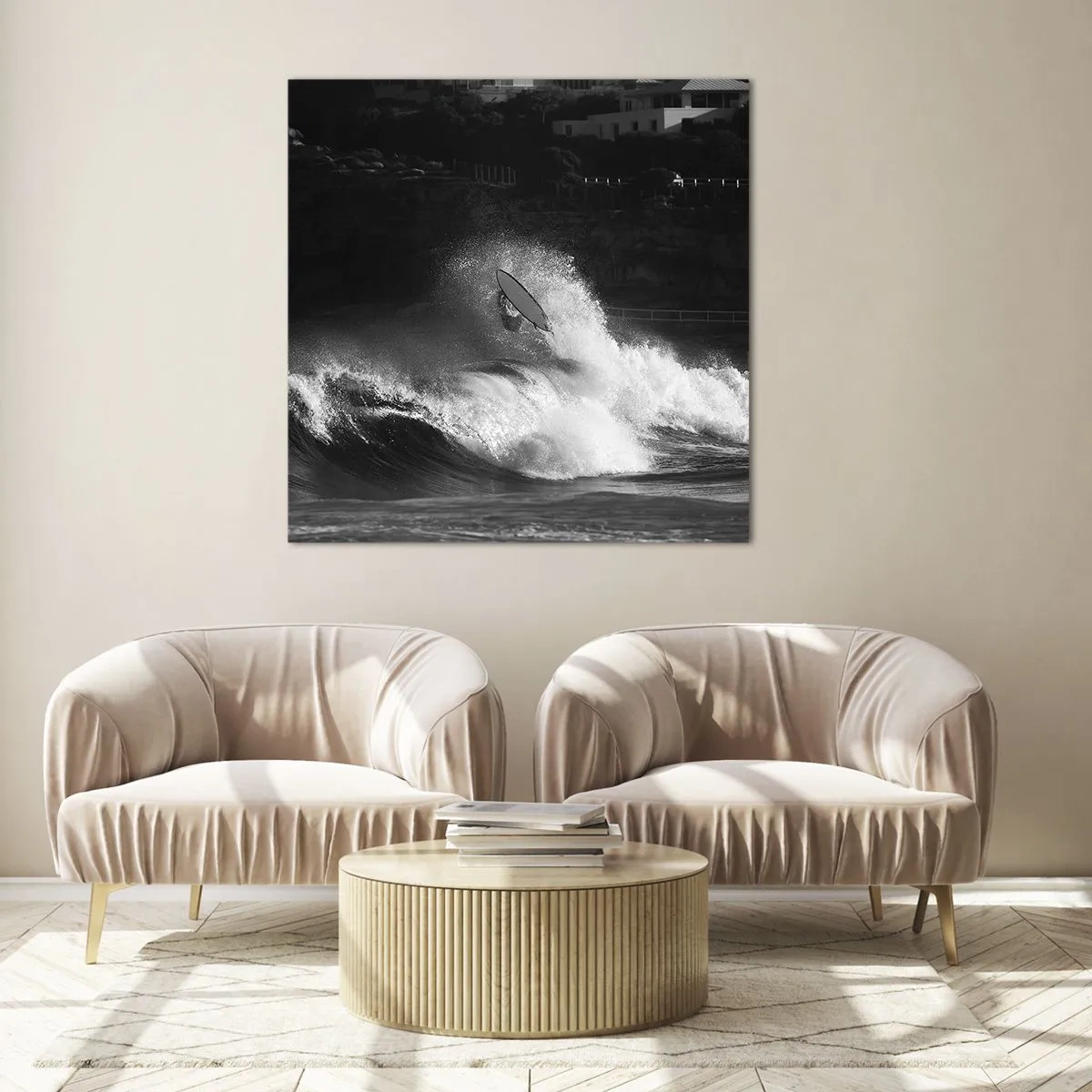 Quadro em vidro - Desafio aceito! - 50x50 cm