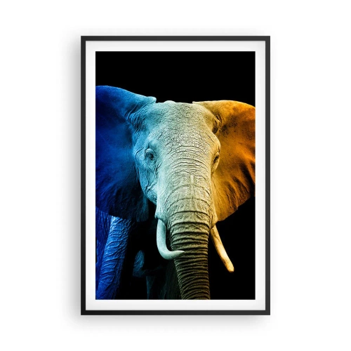 Pôster com moldura preta - Excêntrico, não esquisito - 61x91 cm