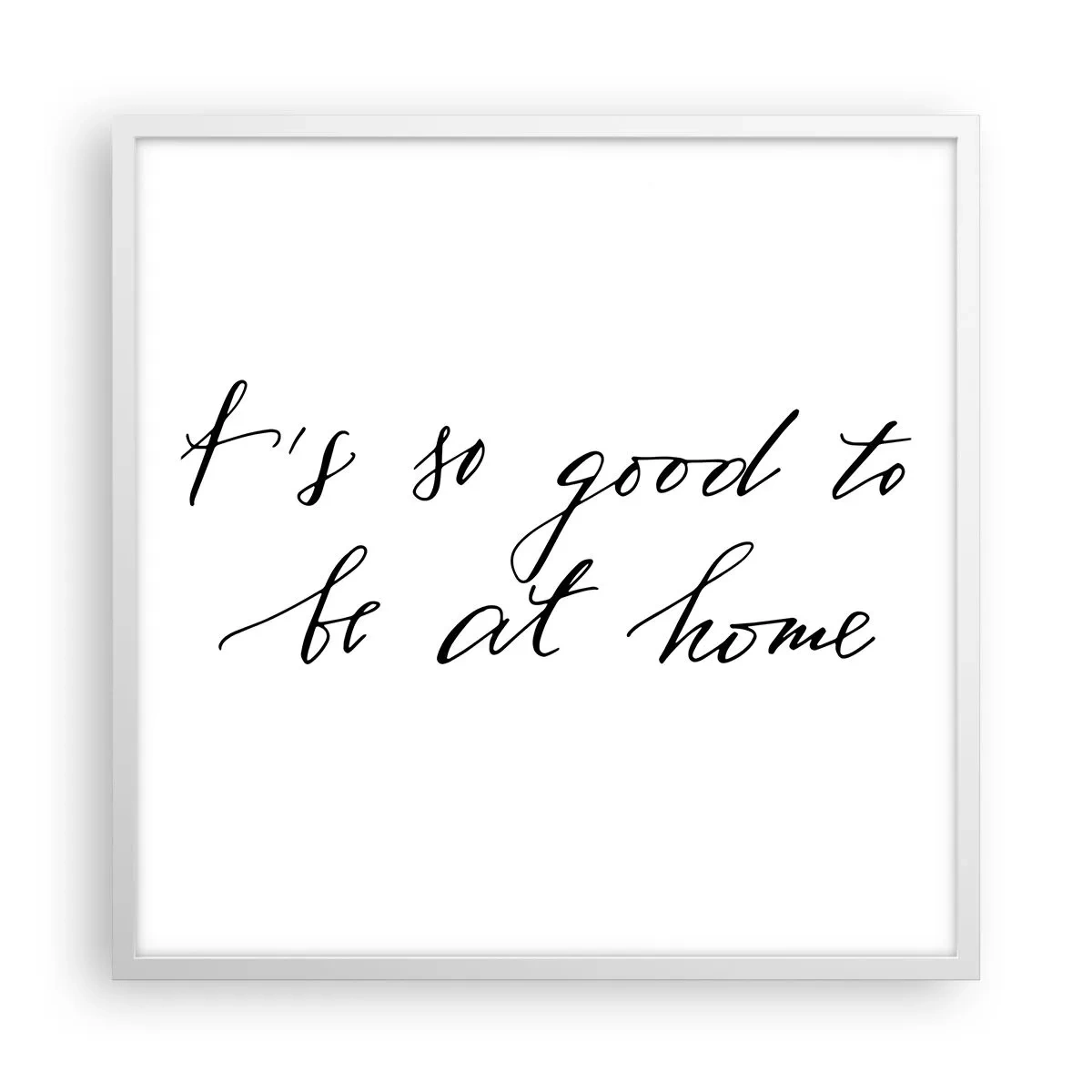 Pôster em moldura branca - Toda a verdade - 60x60 cm