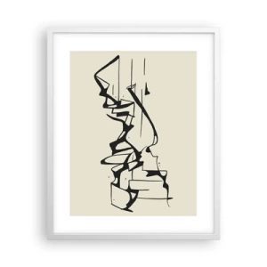 Pôster em moldura branca - Talvez uma paisagem - 40x50 cm