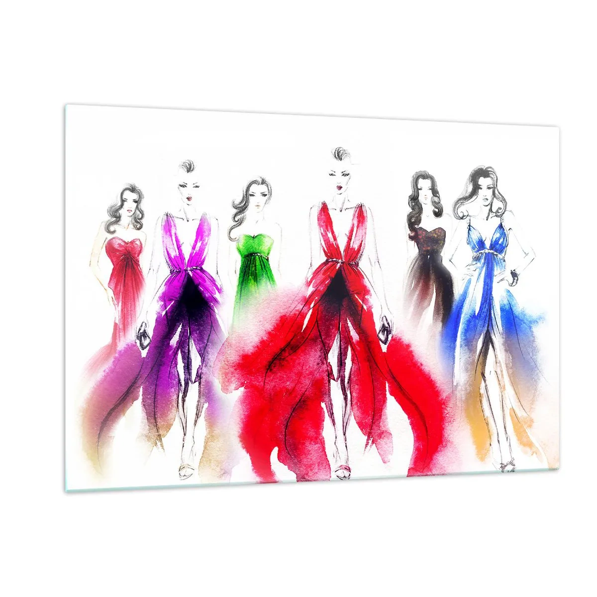 Quadro em vidro - Colorido desfile - 120x80 cm