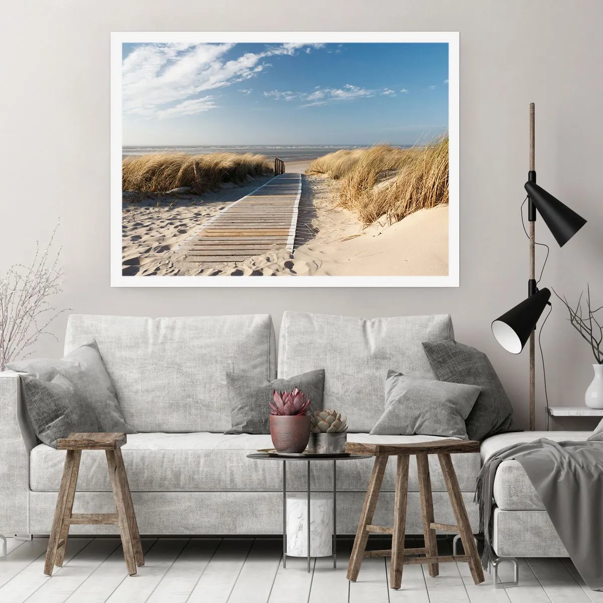 Pôster - Atrás da duna, ao som da relva - 91x61 cm