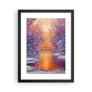 Pôster com moldura preta - Vamos nos encontrar aqui - 30x40 cm