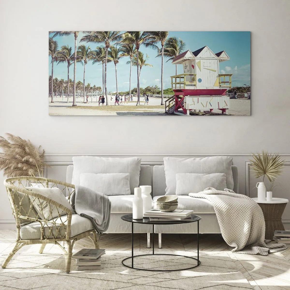 Quadro em vidro - Um belo dia pela frente - 120x50 cm