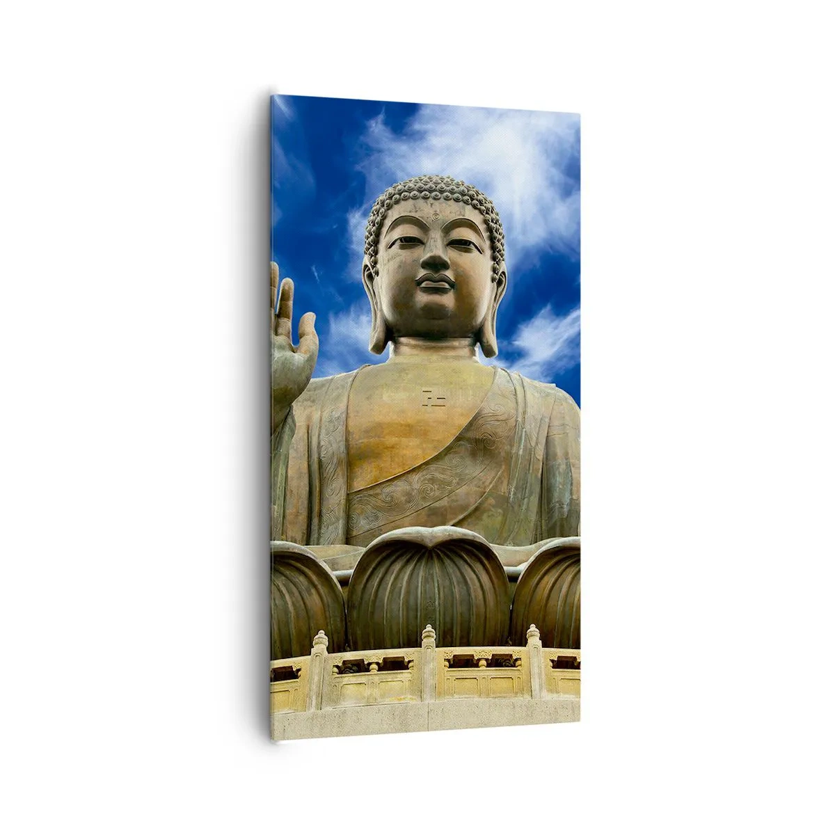 Quadro em tela - Viva sem medo - 65x120 cm