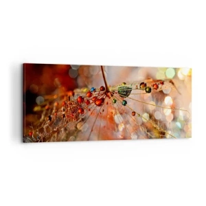 Quadro em tela - Enroscado numa teia de aranha - 100x40 cm