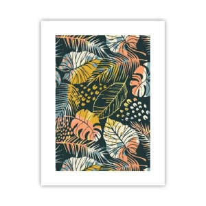 Pôster - Fantasia de folhas - 30x40 cm