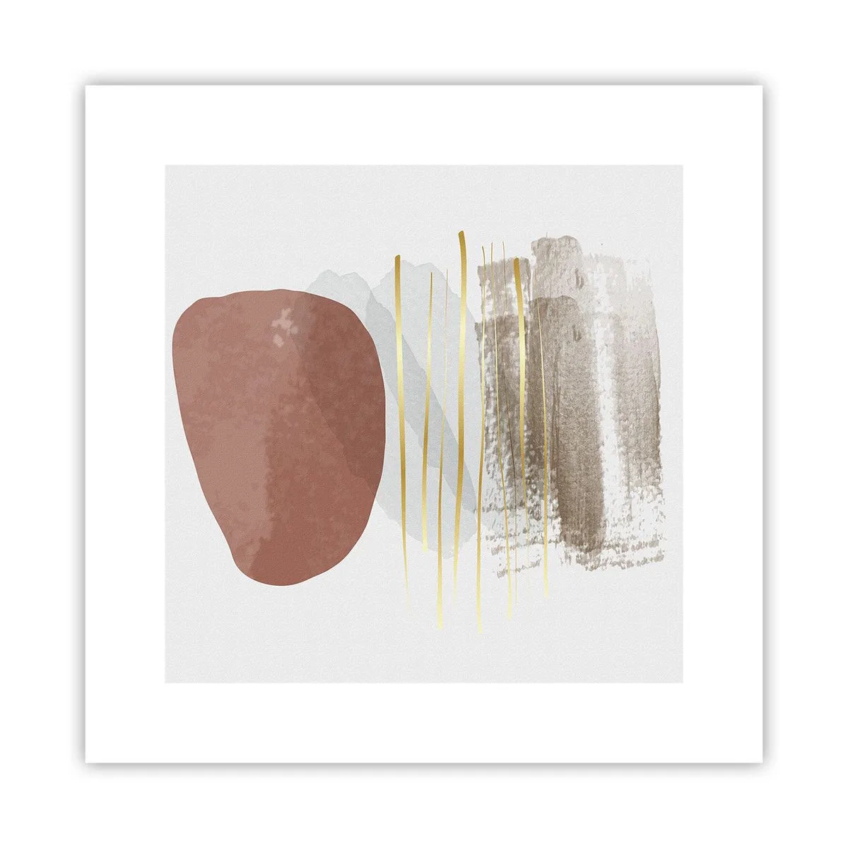 Pôster - Colunata abstrata - 30x30 cm