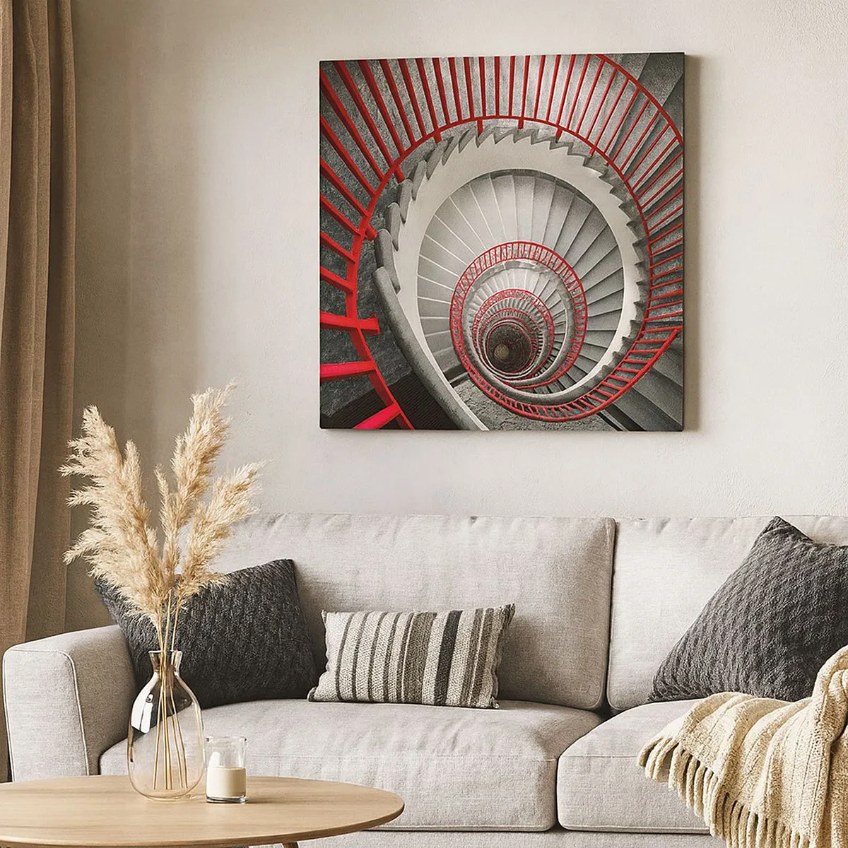 Quadro em tela - Diversão de arquitetura - 30x30 cm