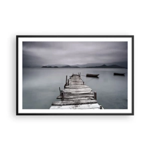 Pôster com moldura preta - Amanhã pode ir - 91x61 cm