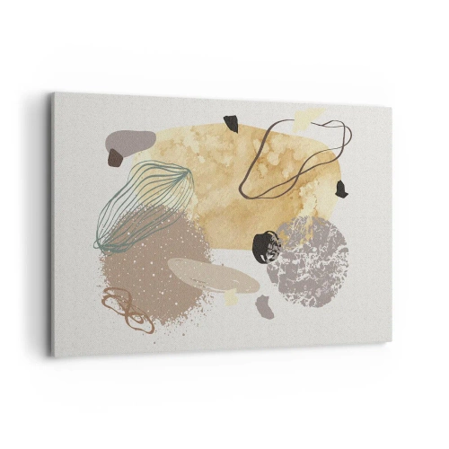 Quadro em tela - Plumcologia aplicada - 120x80 cm