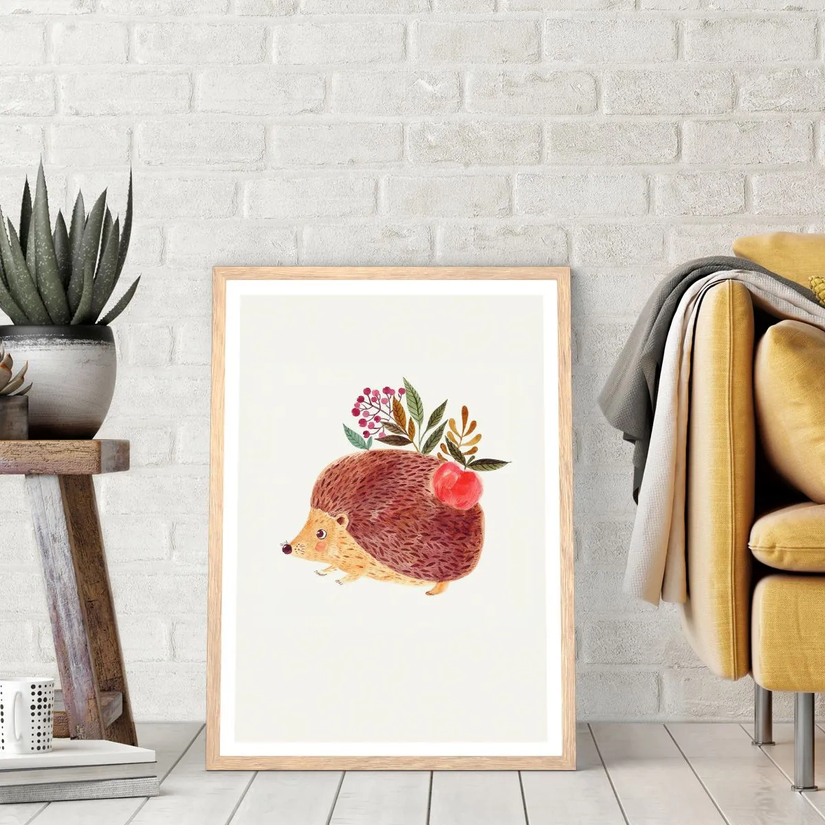 Pôster com moldura de carvalho claro - Já gostas de mim - 30x40 cm