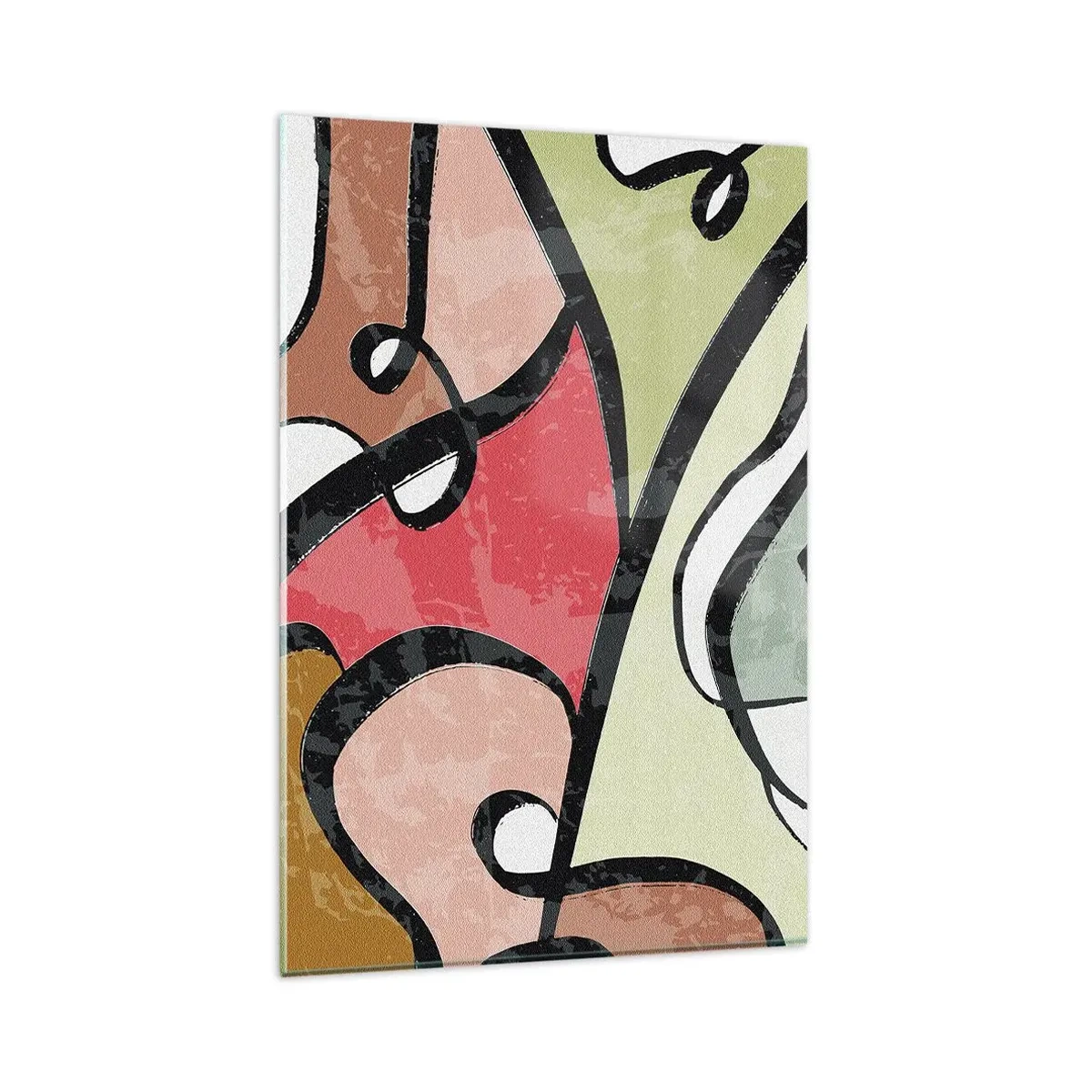 Quadro em vidro - Piruetas entre cores - 80x120 cm