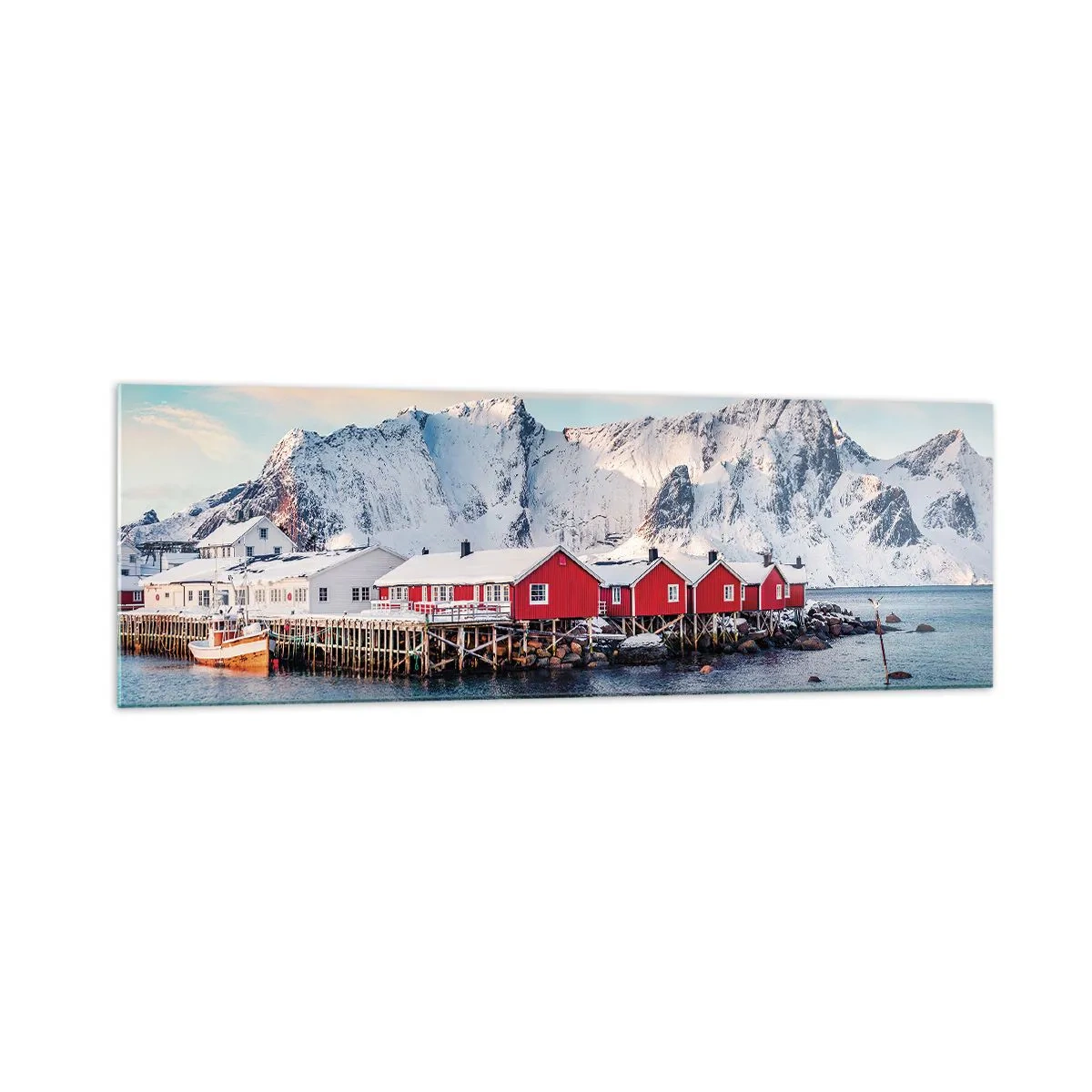 Quadro em vidro - Refpugio do Norte - 160x50 cm